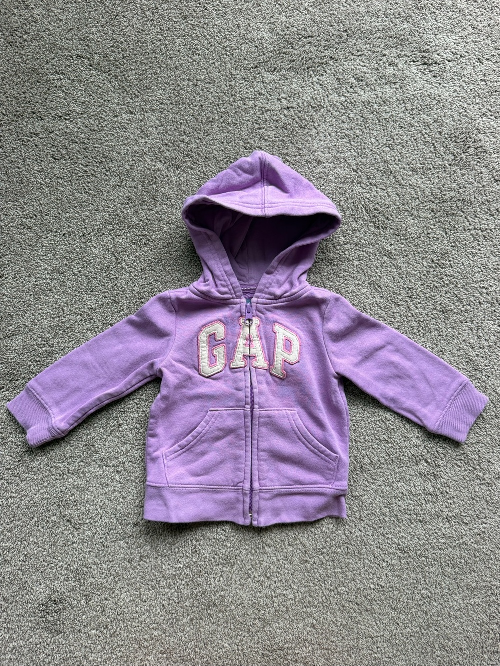 GAP Lavender Hooded Zip Sweatshirt for Kids